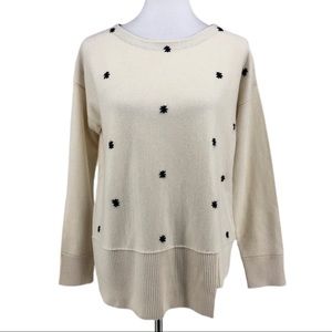 7Seasons Cream Asymmetrical Crew Neck Swe